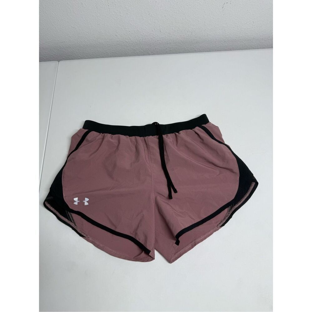 Under Armour Women's Fly By Athletic Shorts Size S Canyon Pink